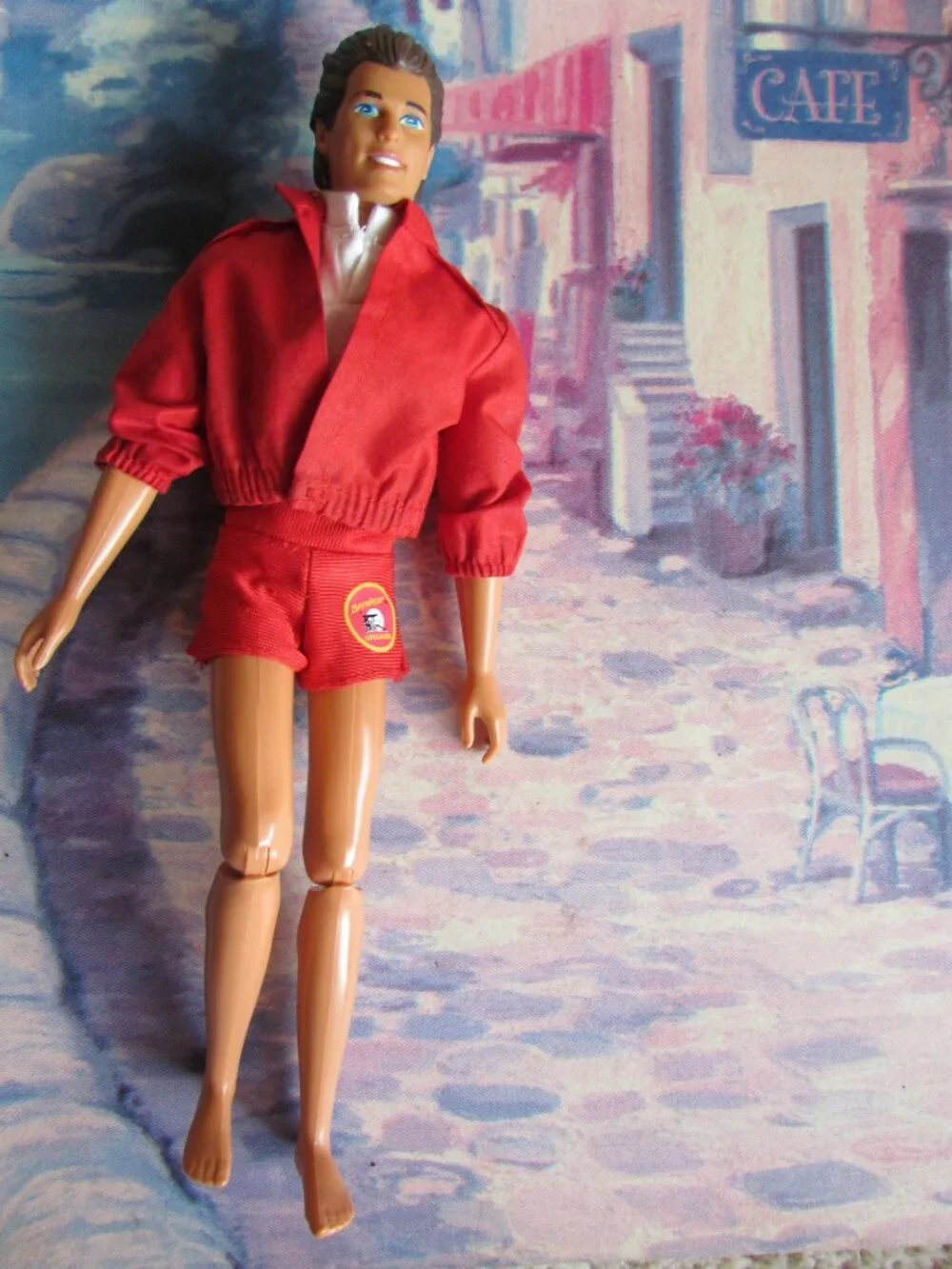 KEN CLOTHES, BAYWATCH LIFE GUARD RED JACKET OUTFIT, VINTAGE 1994 #13200 or #1320
